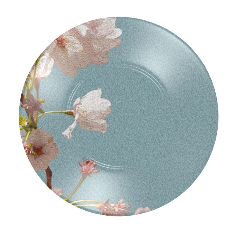 Taza y Plato Flores de Cerezo