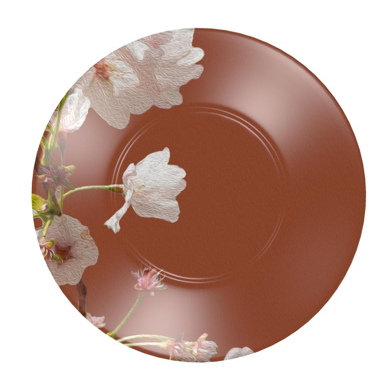 Taza y Plato Flores de Cerezo