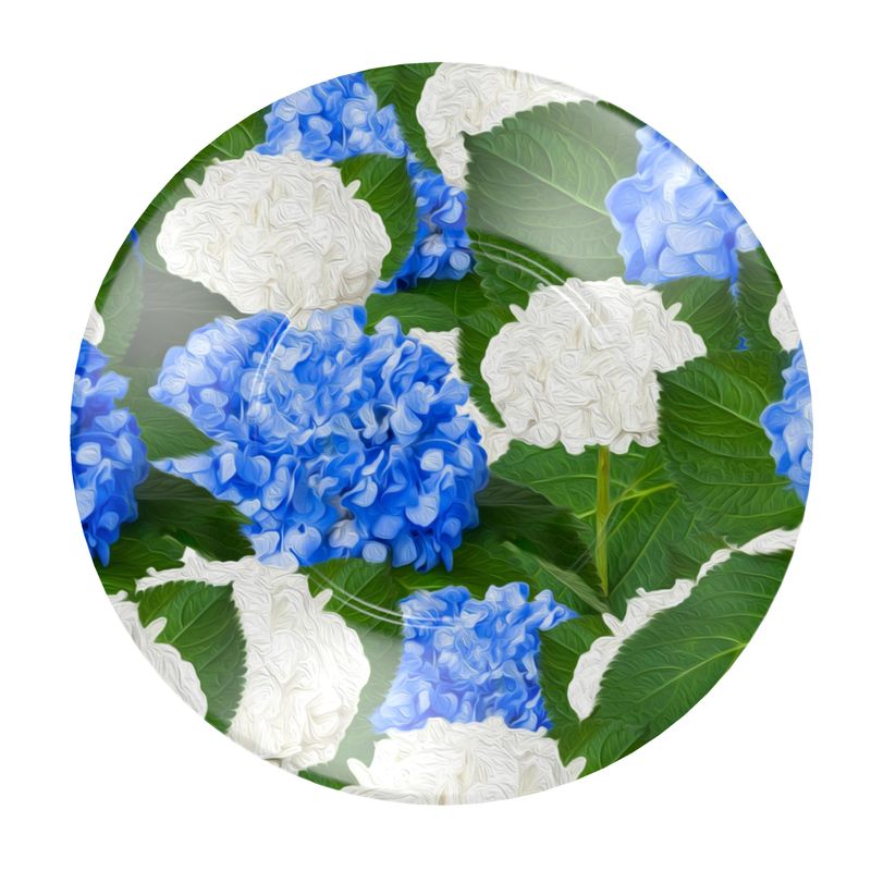 Taza y Plato Hortensias