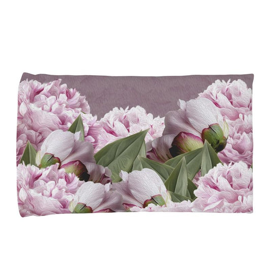 Funda de Almohada Peonías Rosa Viejo