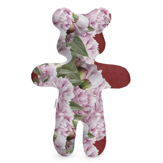Osito Peonías Bordó