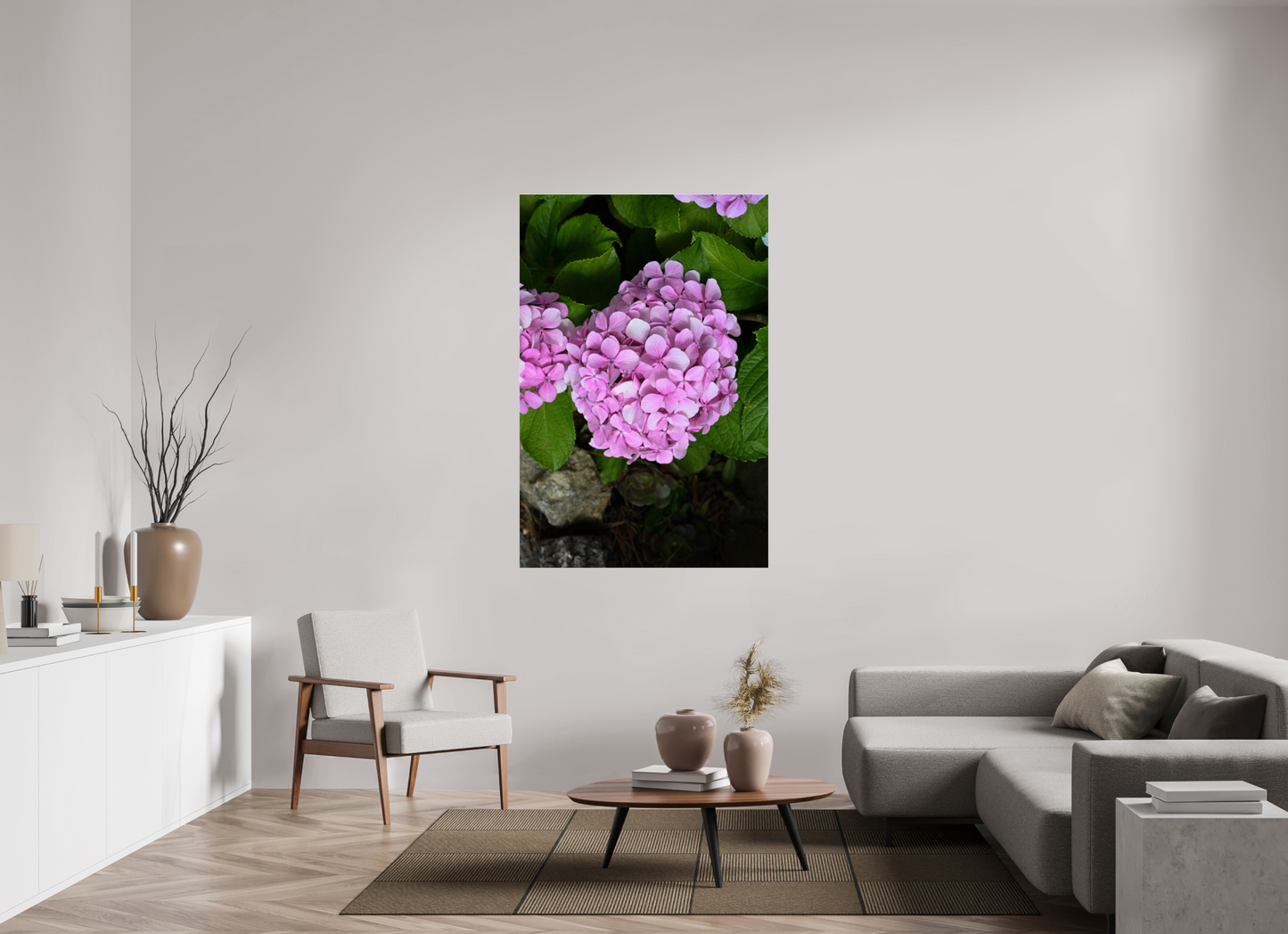 40 x 60″, Fotos Male Hortensia