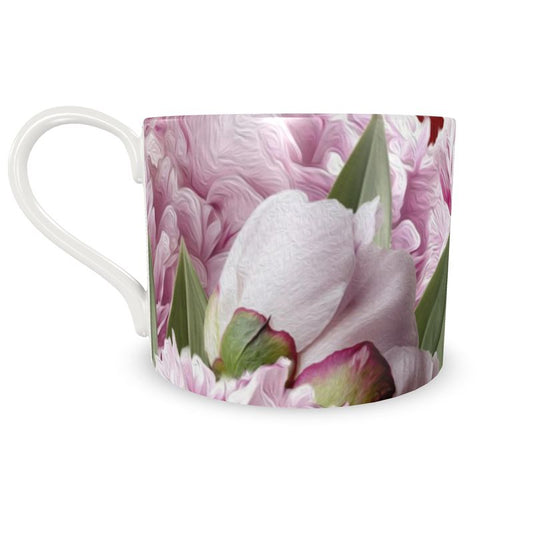 Taza y Plato Peonías