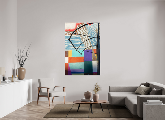 44 x 66″, Fotos Male Pared coloreada