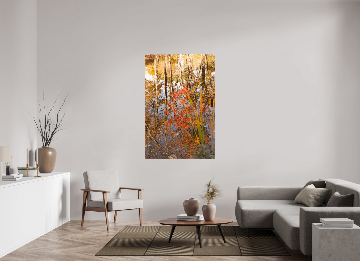 40 x 60″, Fotos Male Reflejo arboles 2
