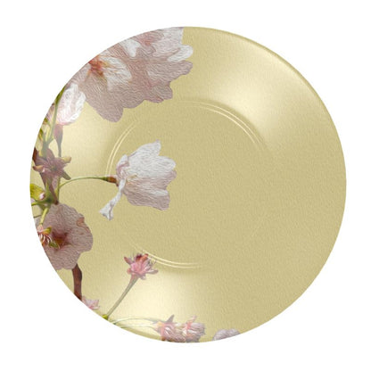Taza y Plato Flores de Cerezo