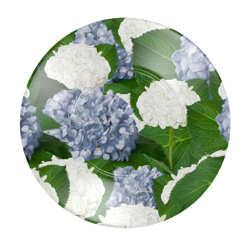 Taza y Plato Hortensias