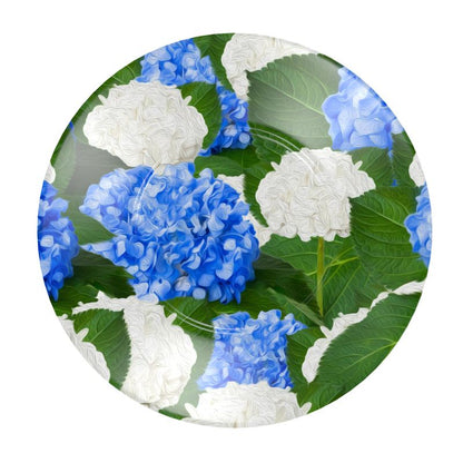 Taza y Plato Hortensias