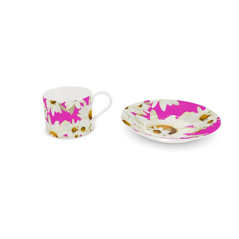 Taza y Plato Margaritas