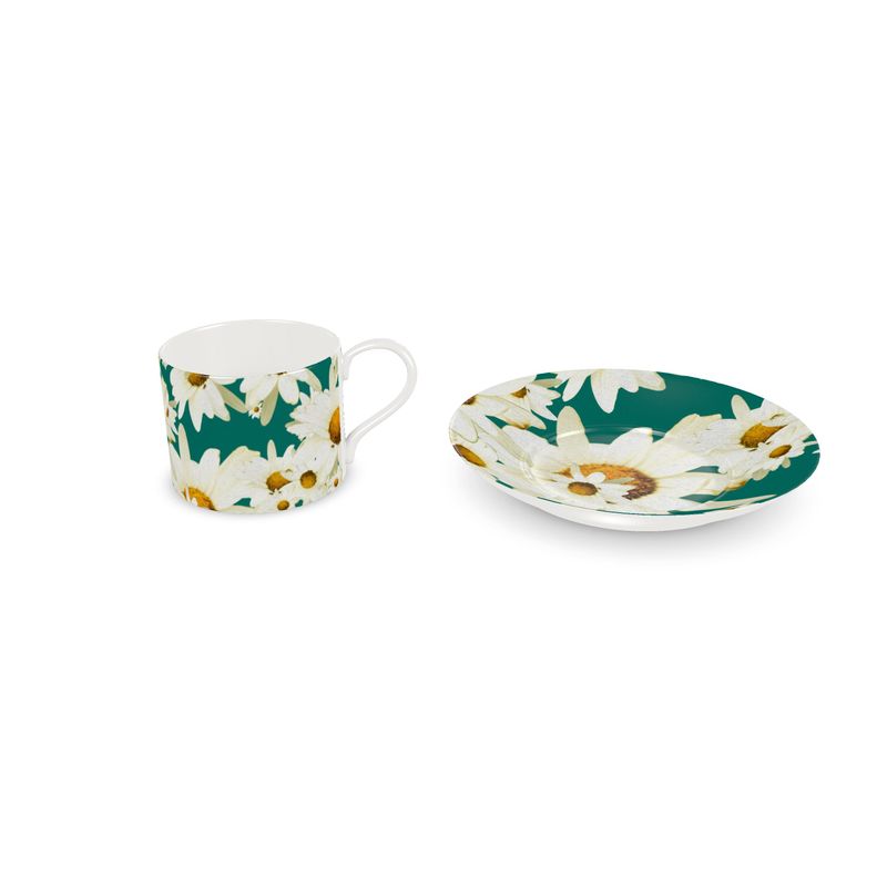 Taza y Plato Margaritas