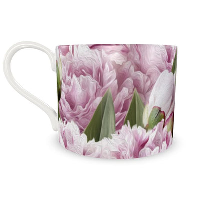 Taza y Plato Peonías