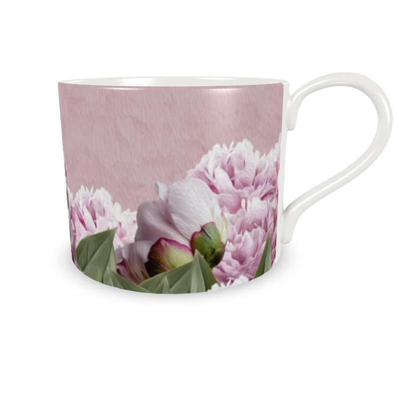 Taza y Plato Peonías