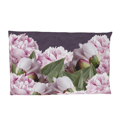 Funda almohada peonia violeta