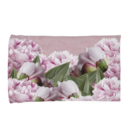 Funda almohada peonias rosa