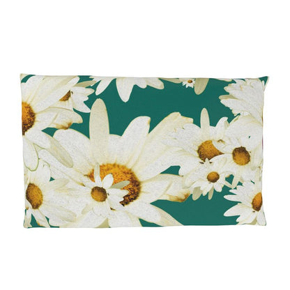 Funda almohada margarita verde