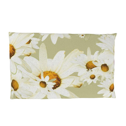 Funda almohada margarita verde claro