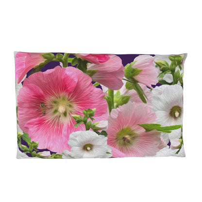 Funda almohada malvarrosa violeta