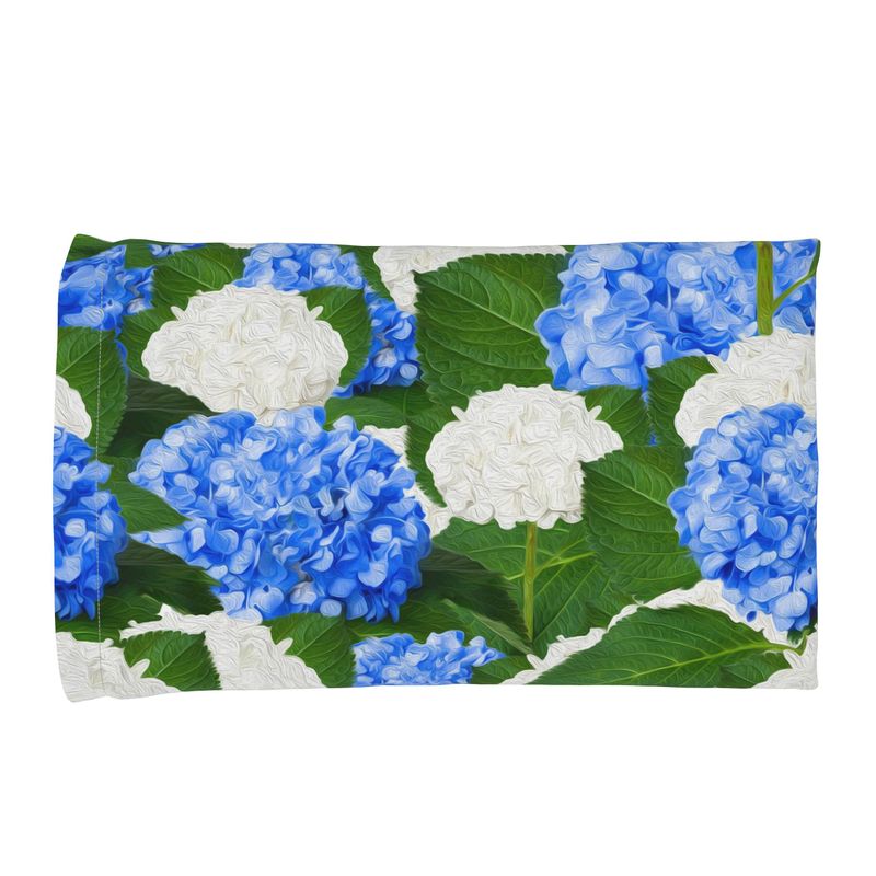 Funda Almohada Hortensia azul