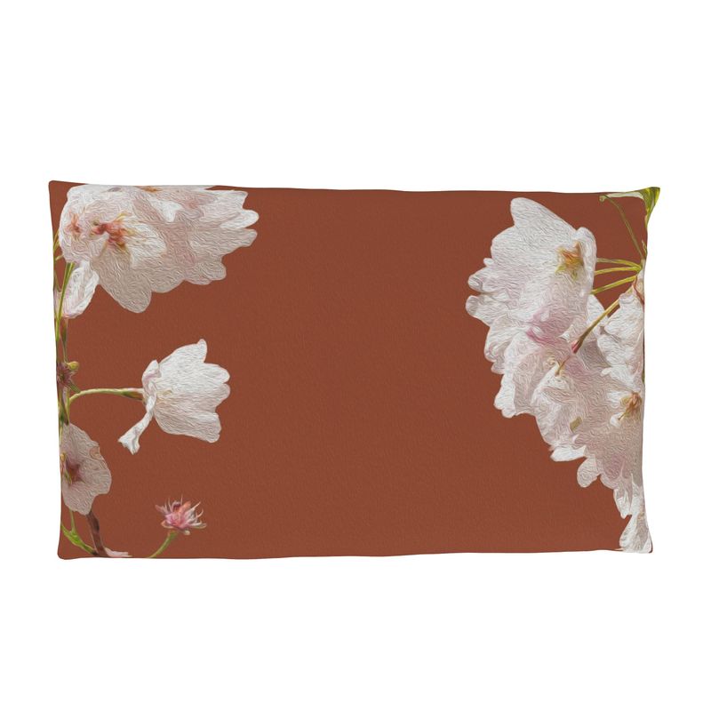 Funda almohada cerezo marron