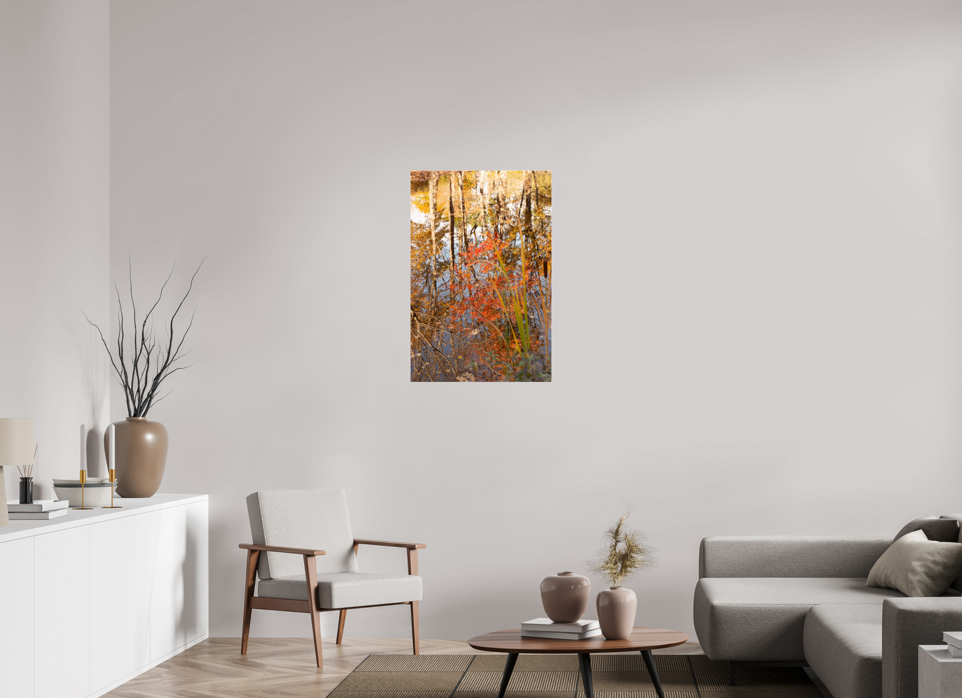 24 x 36″, Fotos Male Reflejo arboles 2