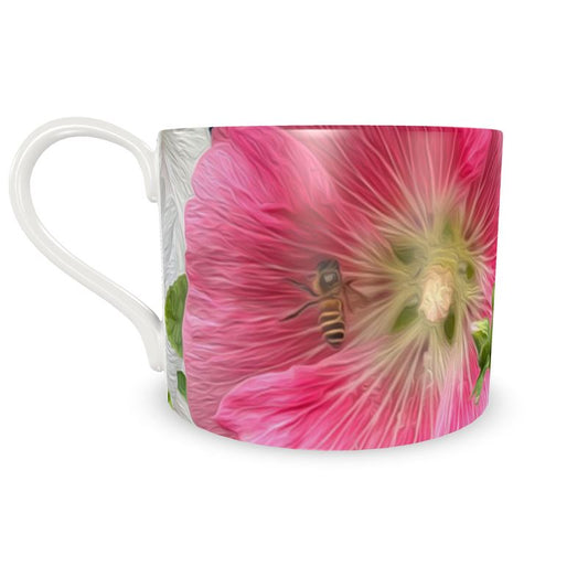 Taza y Plato Malvarrosas