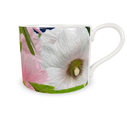 Taza y Plato Malvarrosas