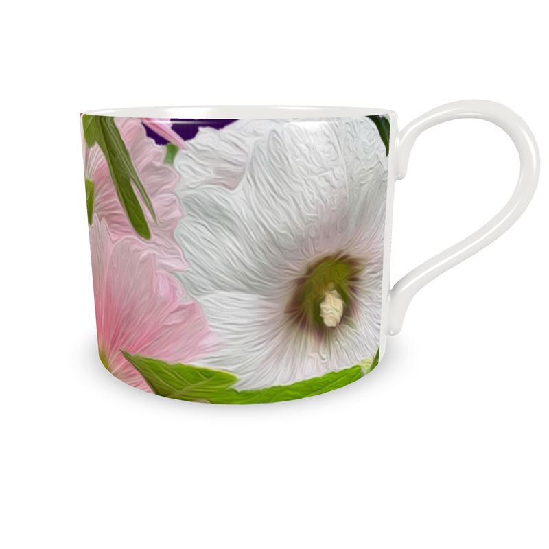 Taza y Plato Malvarrosas