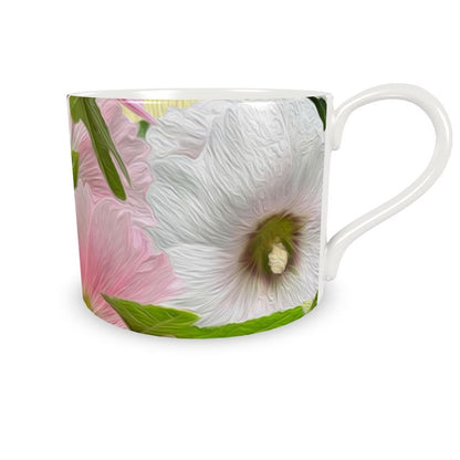 Taza y Plato Malvarrosas