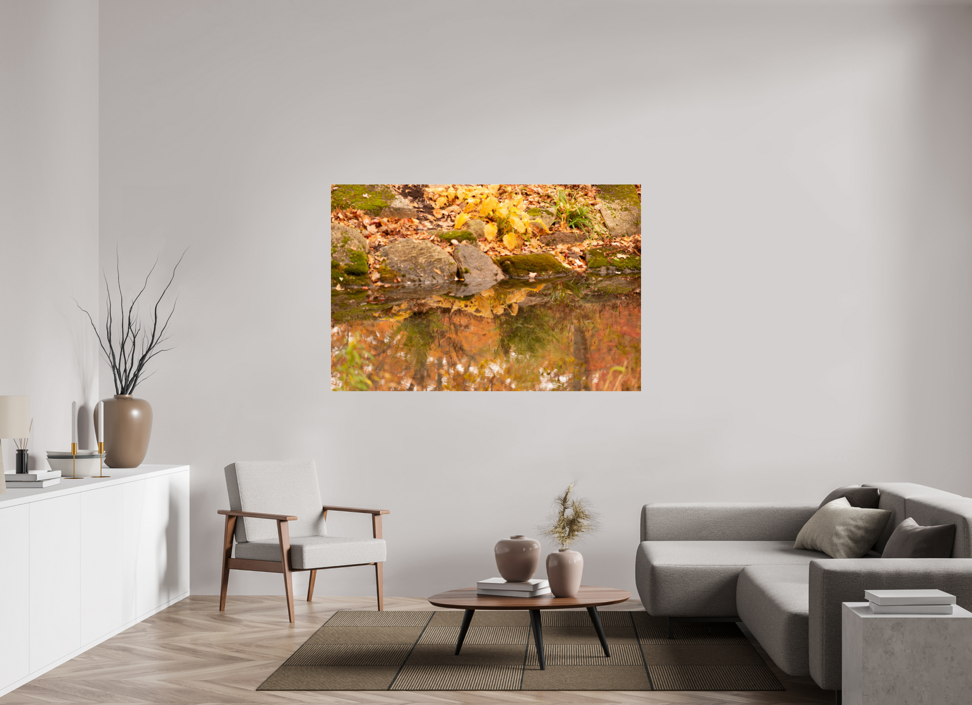 66 x 44″, Fotos Male Rocas en el rio
