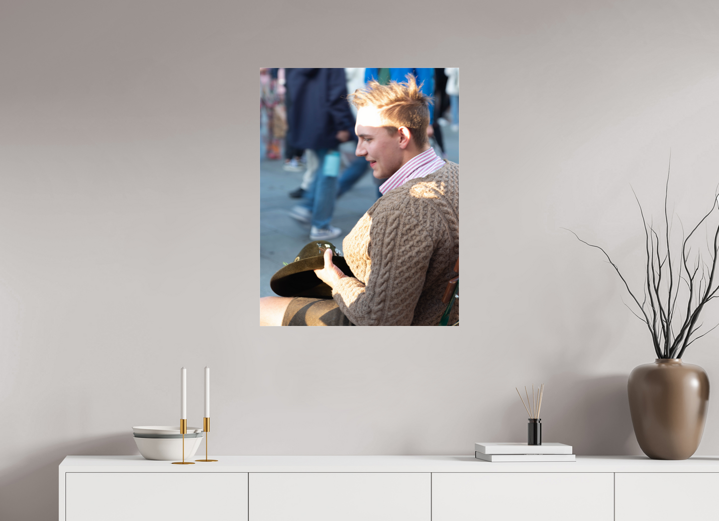 24 x 31.2″, Fotos Male Hombre con sombrero