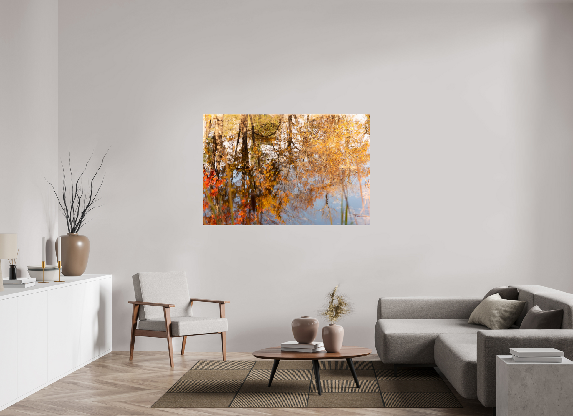 60 x 40″, Fotos Male Reflejo arboles 10