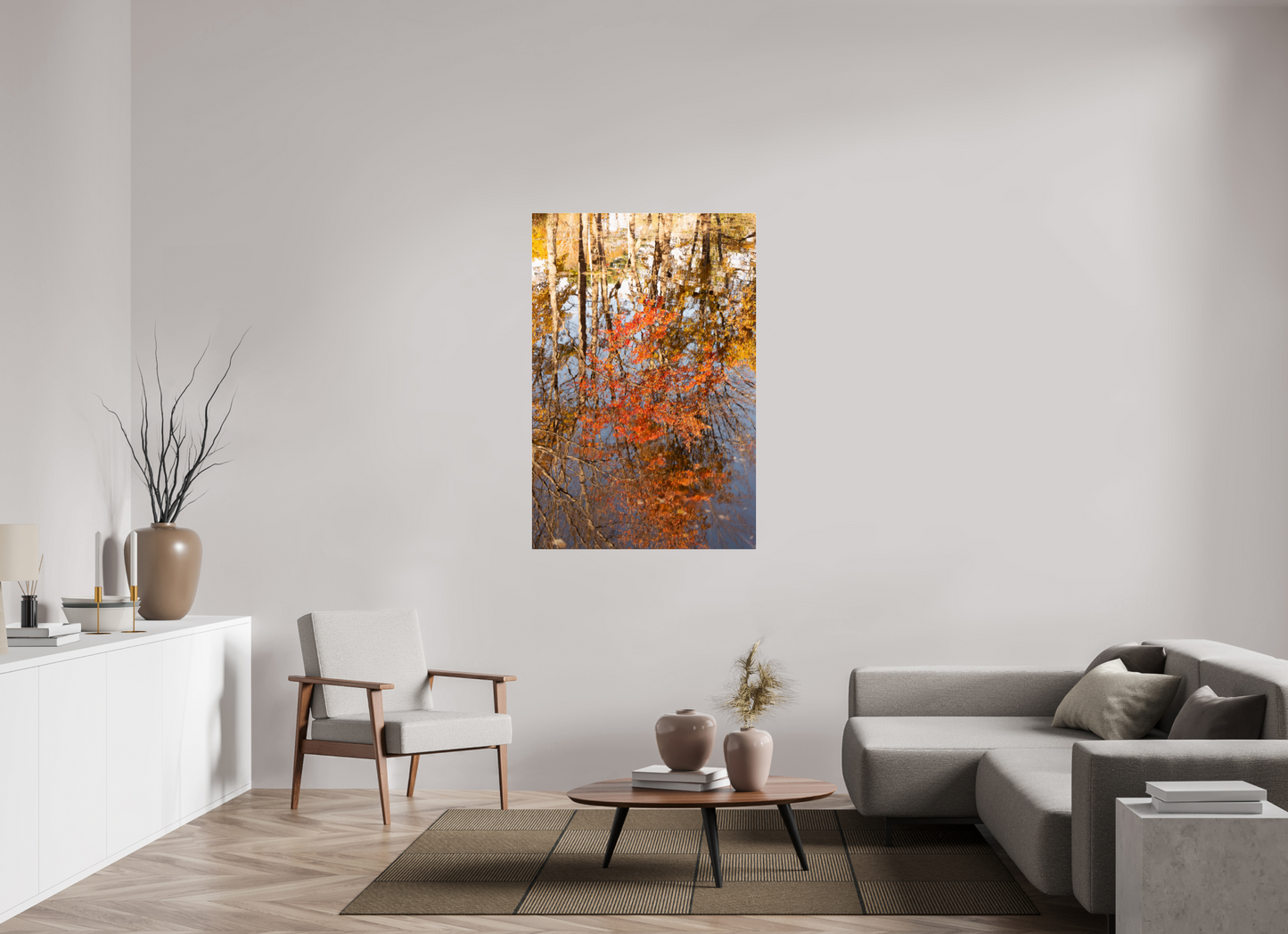 36 x 54″, Fotos Male Reflejo arboles 6