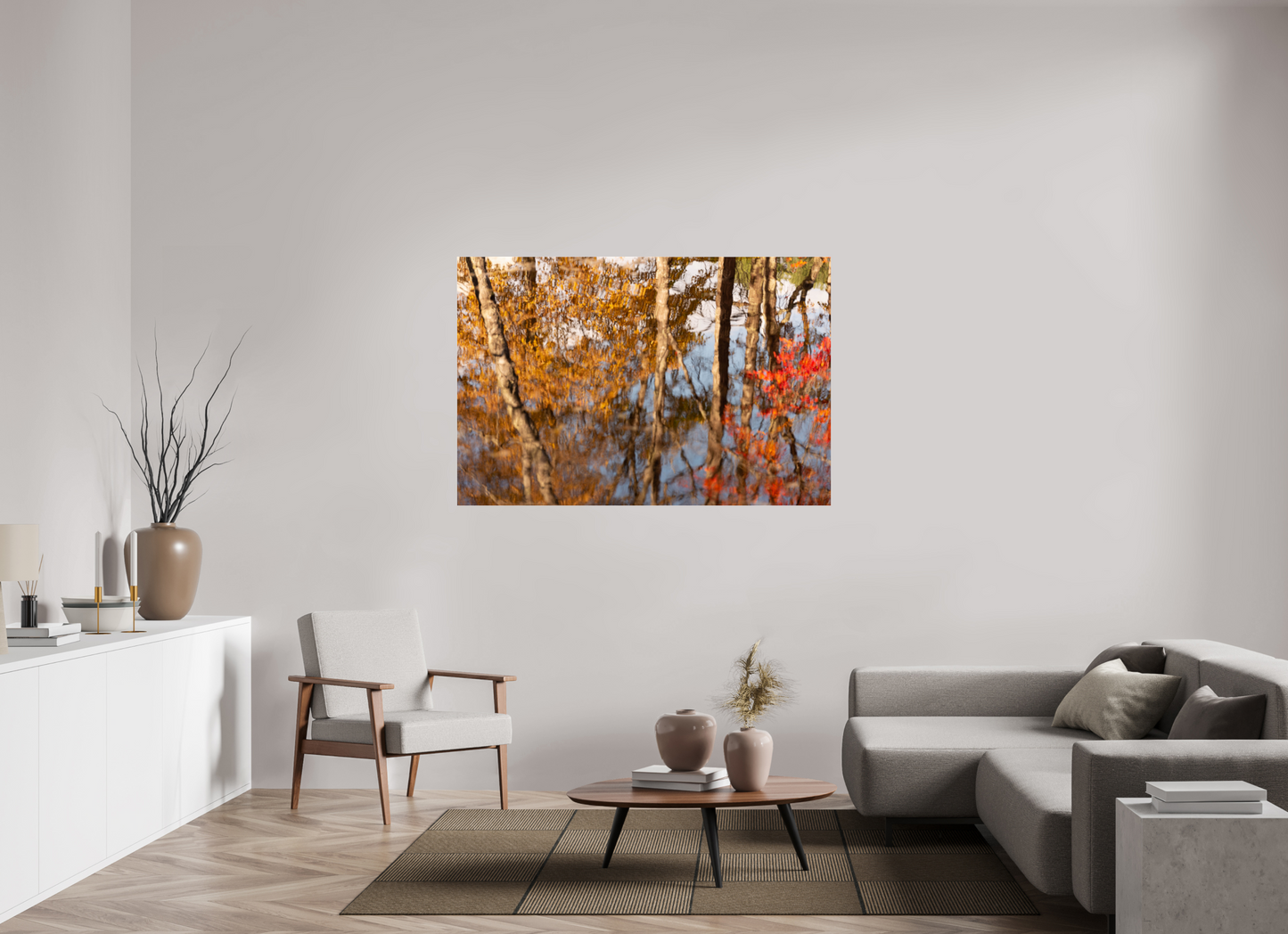60 x 40″, Fotos Male Reflejo arboles 4