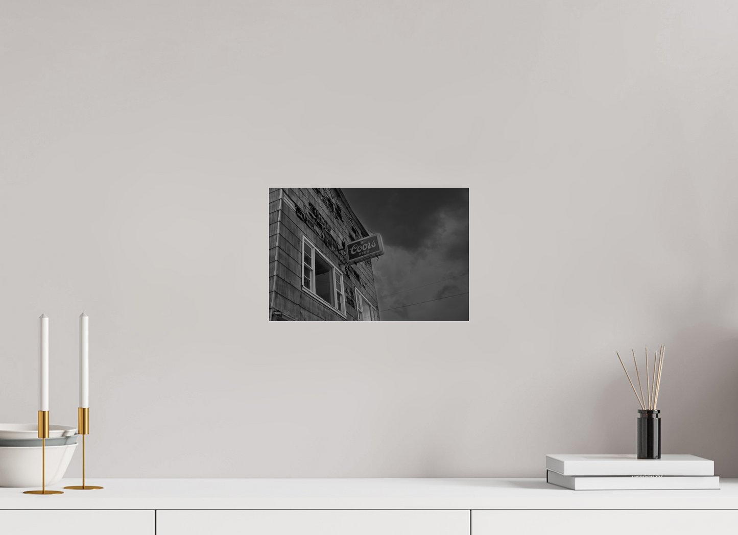 12 x 8″, Fotos Male Coors - Blanco y negro