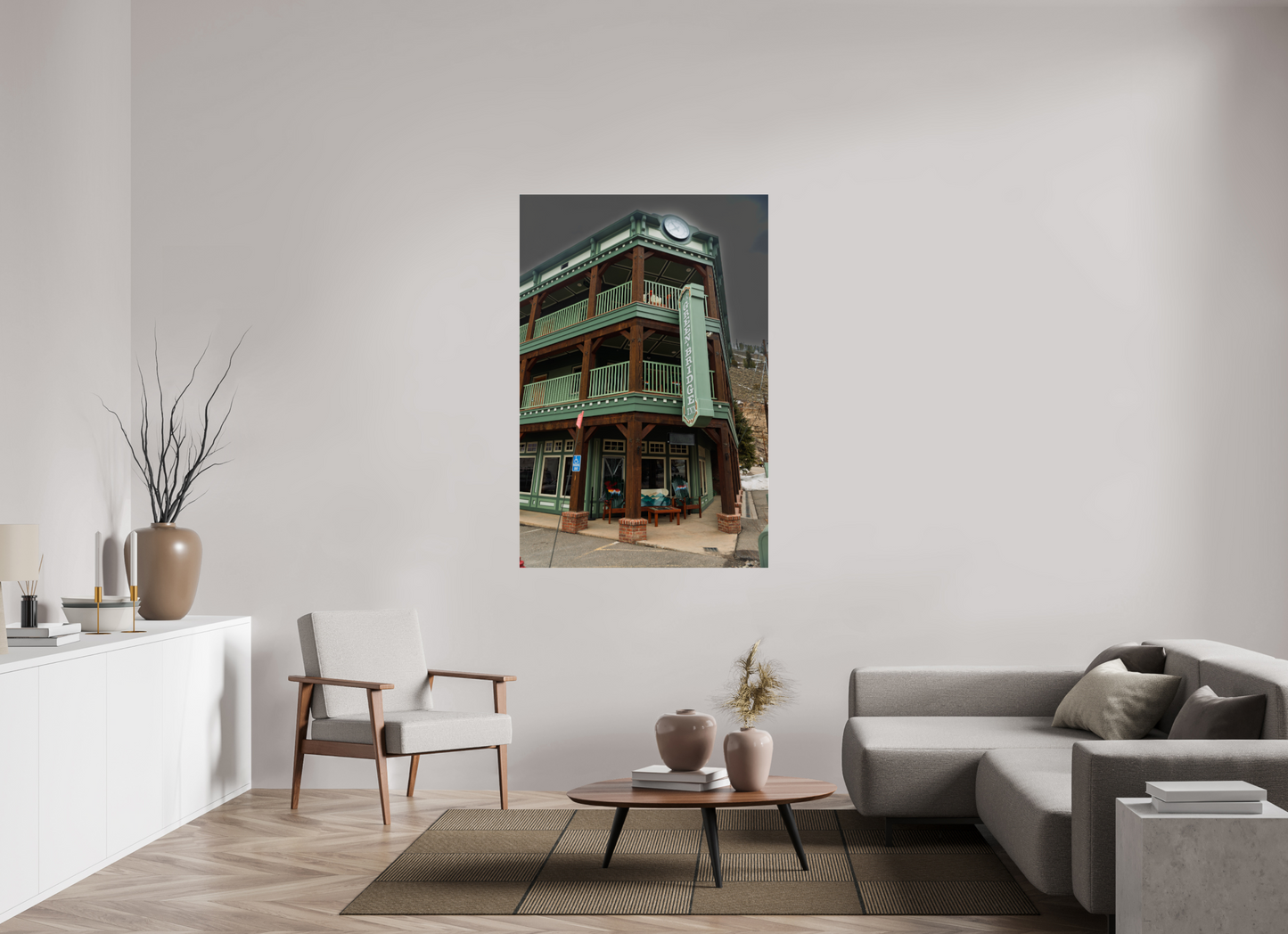 40 x 60″, Fotos Male Green Bridge building
