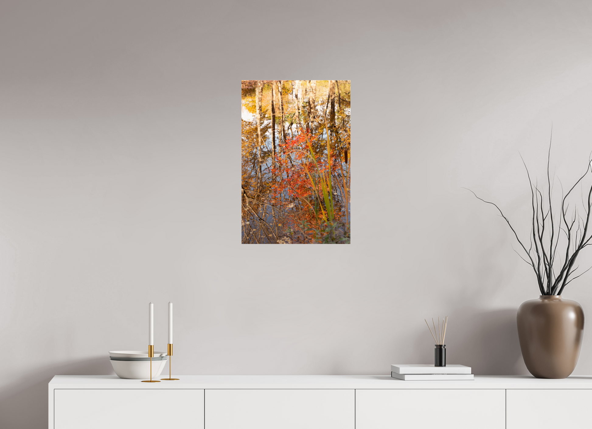 16 x 24″, Fotos Male Reflejo arboles 2