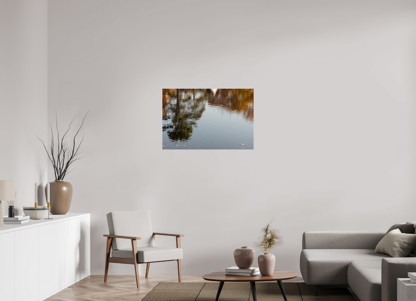 36 x 24″, Fotos Male Reflejo en el agua