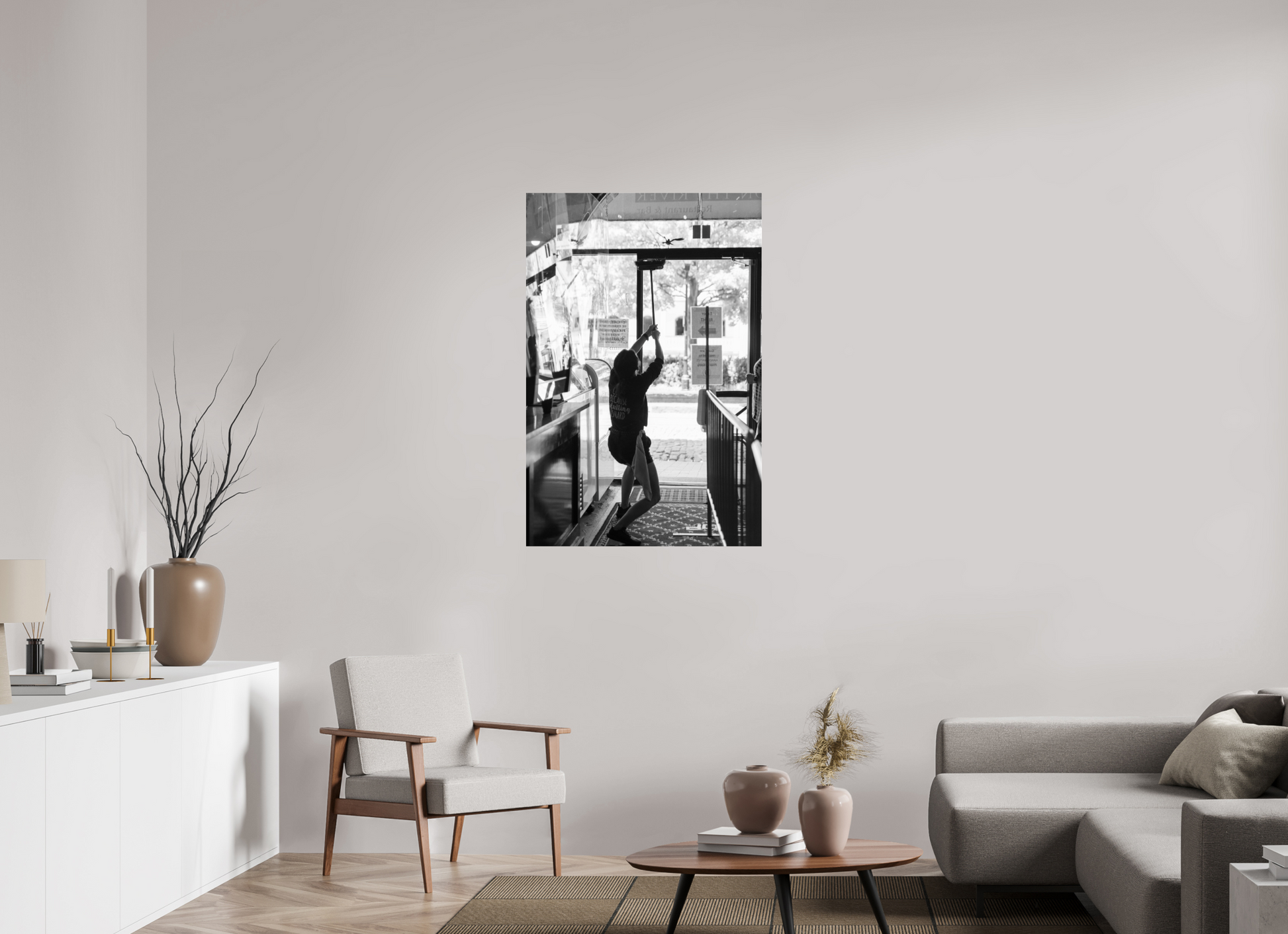 30 x 45″, Fotos Male Limpiando
