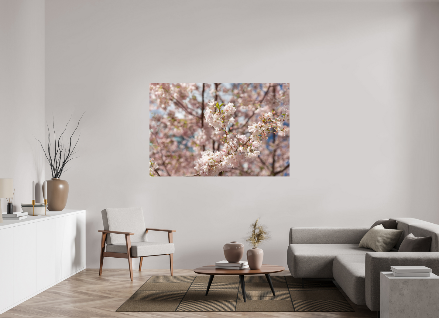 66 x 44″, Fotos Male Cerezo en flor 2