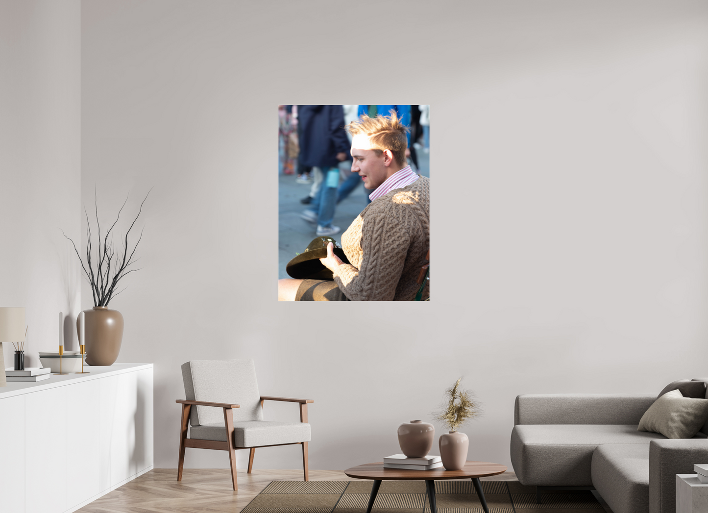 35 x 45.5″, Fotos Male Hombre con sombrero