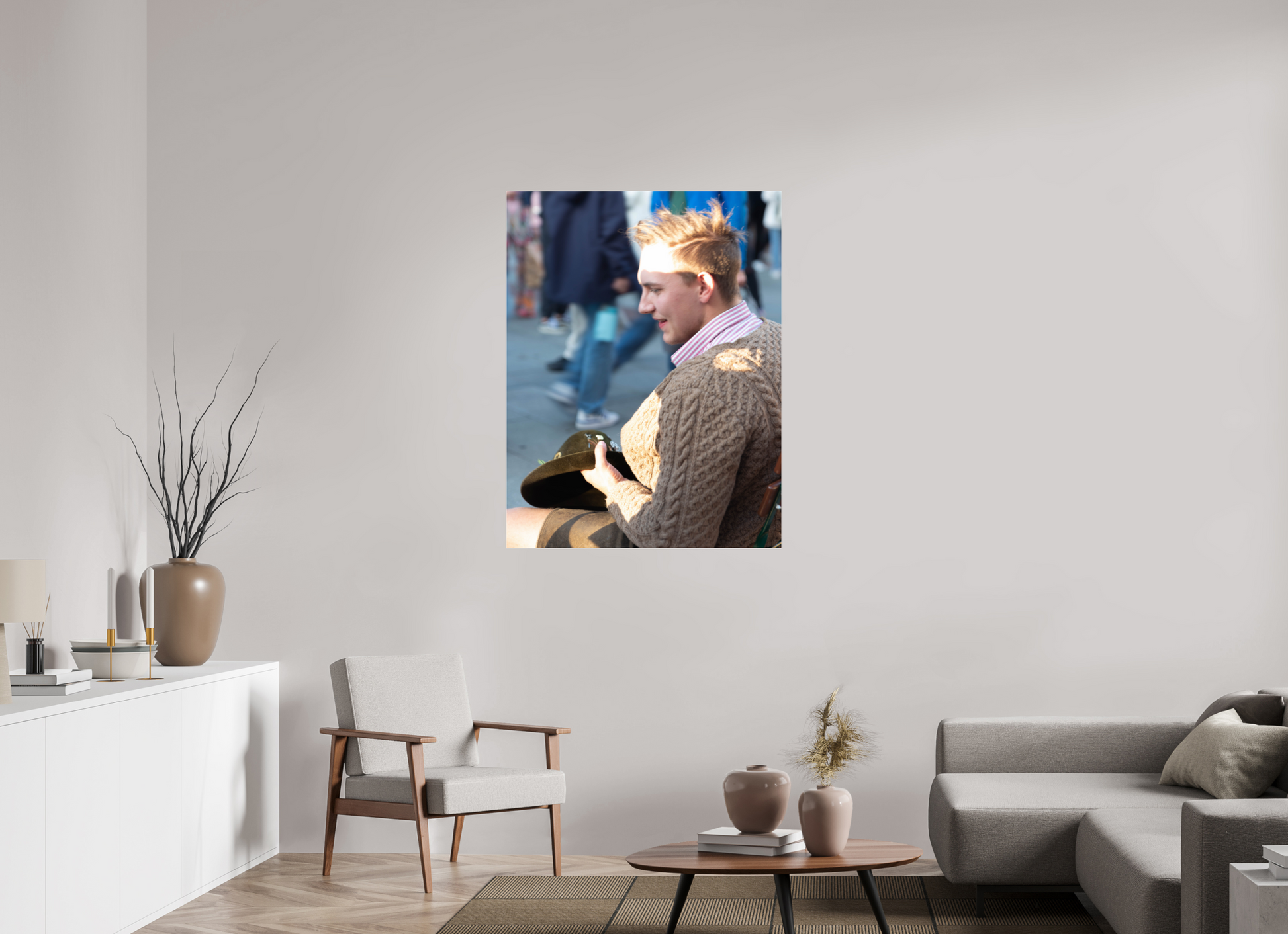 35 x 45.5″, Fotos Male Hombre con sombrero