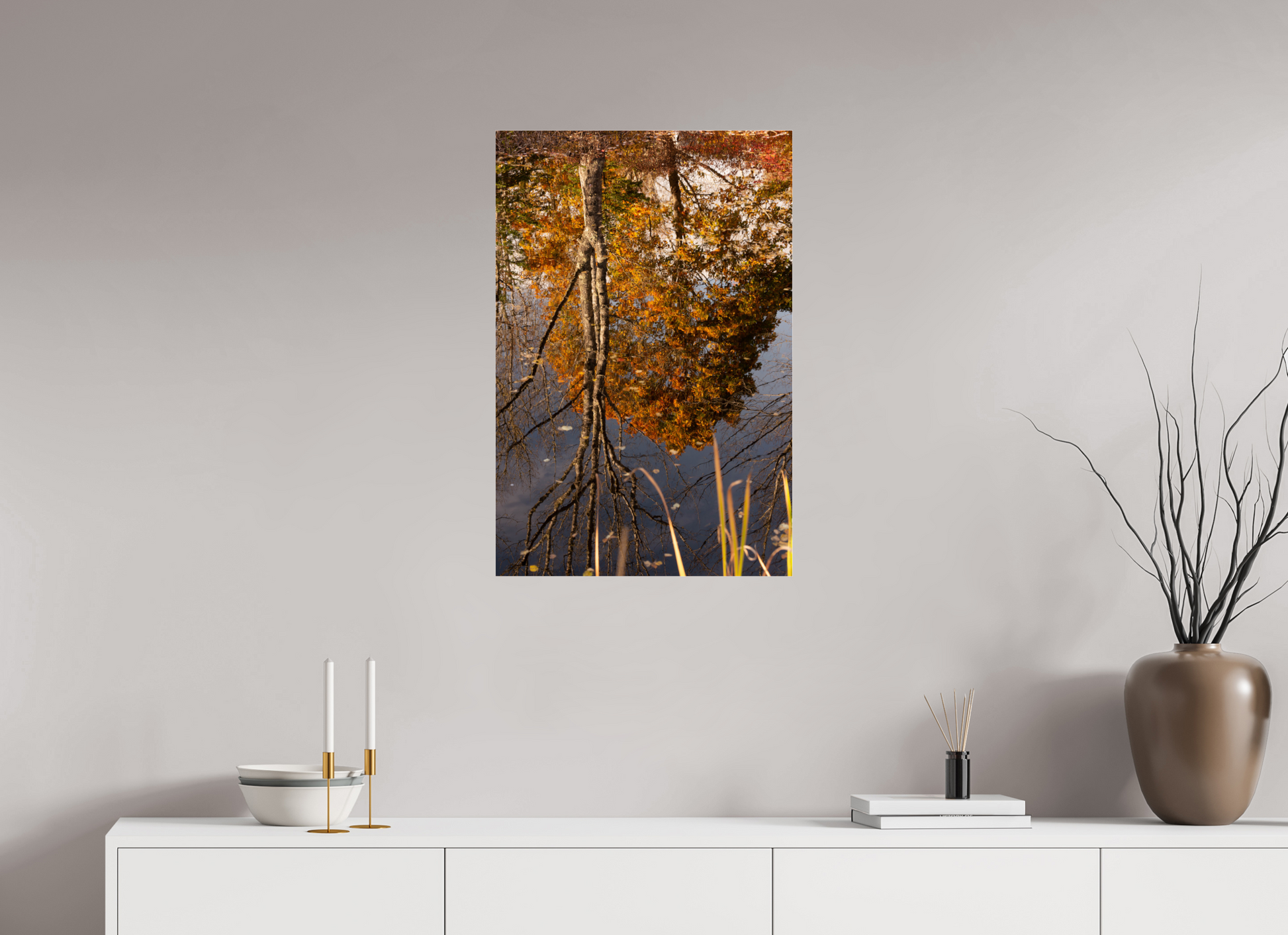 20 x 30″, Fotos Male Reflejo arboles