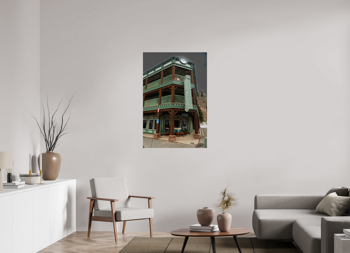 30 x 45″, Fotos Male Green Bridge building