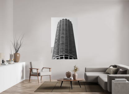 43 x 66.8″, Fotos Male Edificio