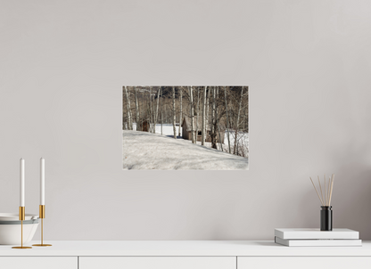 15 x 10″, Fotos Male Casa en la nieve